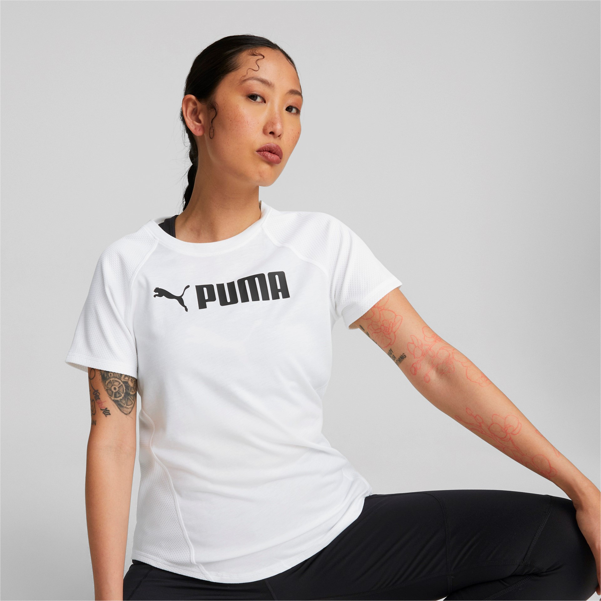 Puma Fit Logo T-Shirt Damen