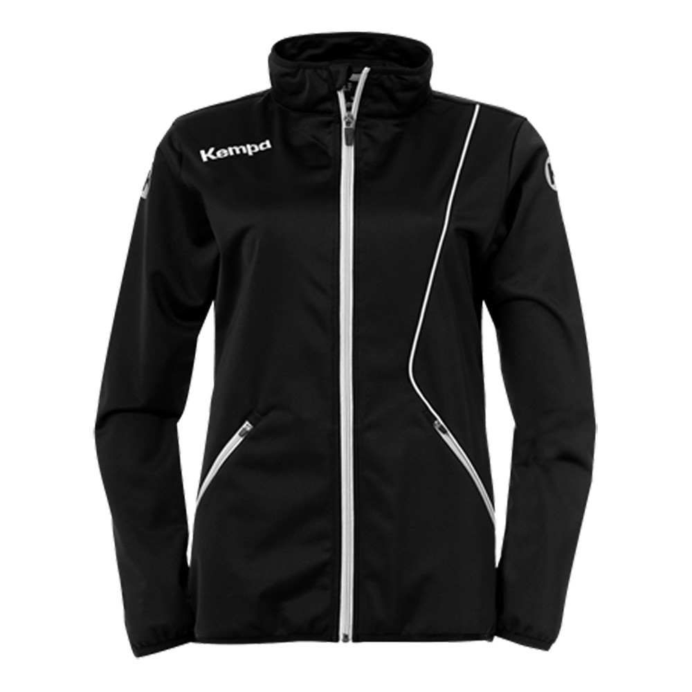 Kempa Curve Damen-Trainingsjacke Classic schwarz/weiß