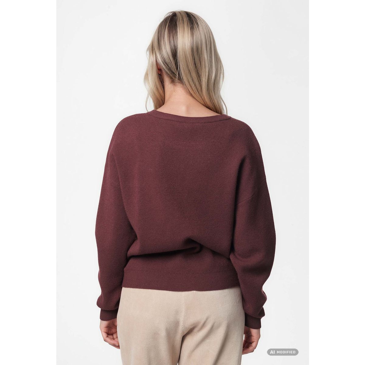 Kleinigkeit Smiley Hörnchen Wollma Pullover Damen