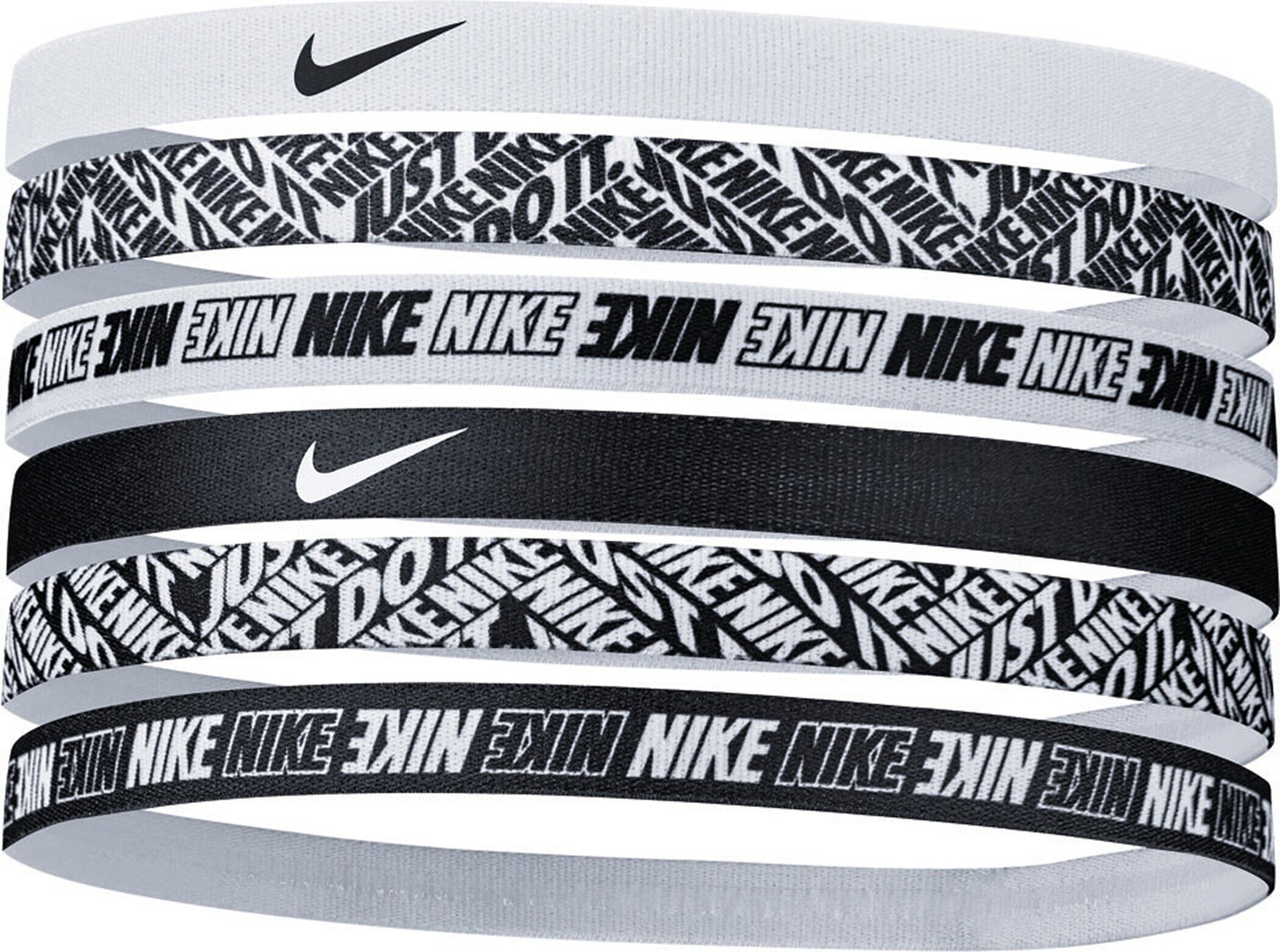 Nike Flex Stirnband 6 Stück white/black