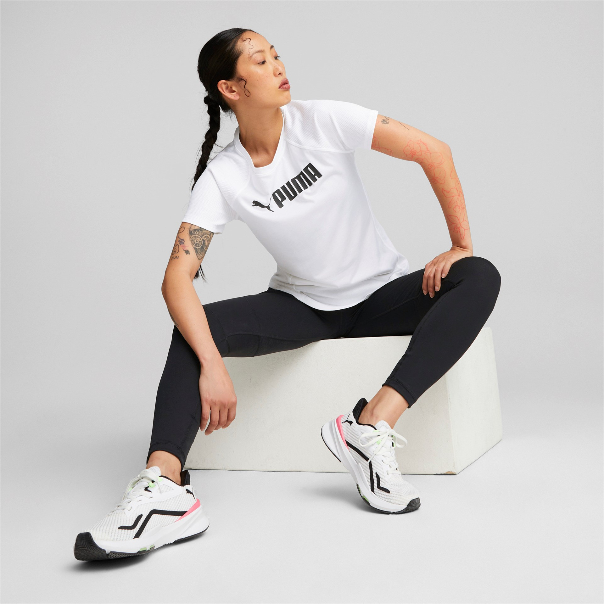 Puma Fit Logo T-Shirt Damen