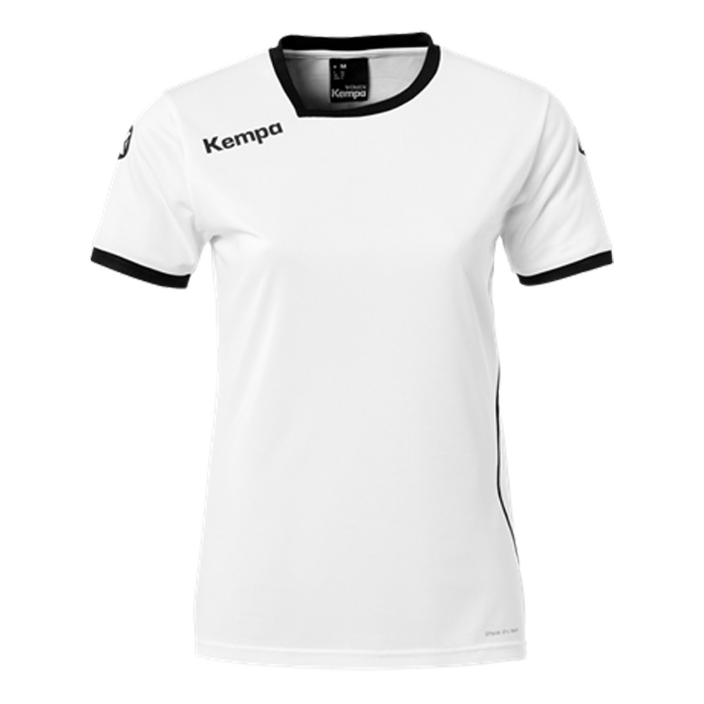Kempa Curve Damen-Handballtrikot weiß/schwarz