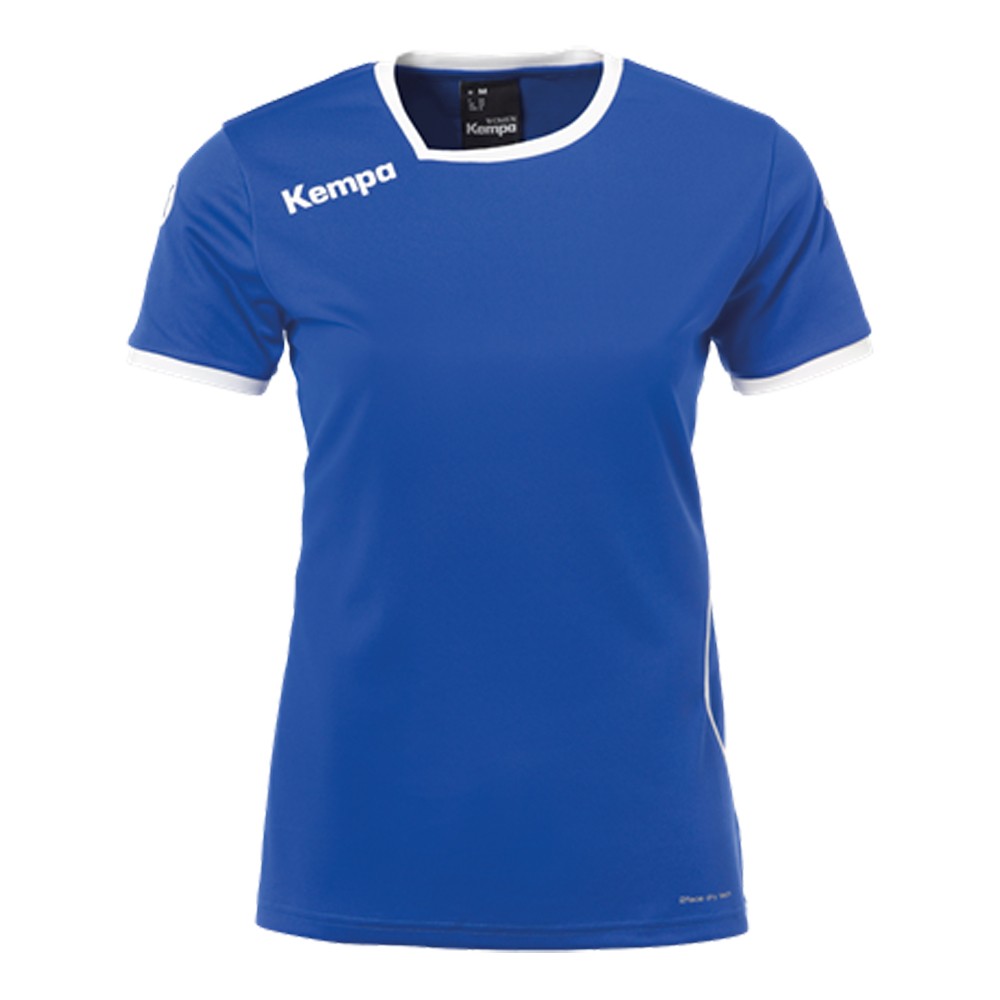 Kempa Curve Damen-Handballtrikot royalblau/weiß