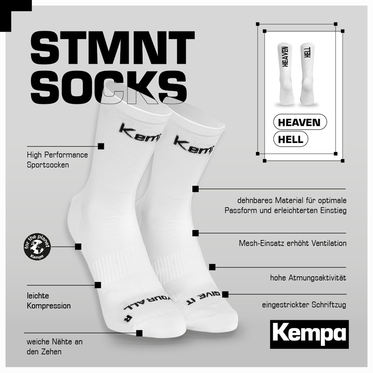 Kempa STMNT Socken "HEAVEN HELL"