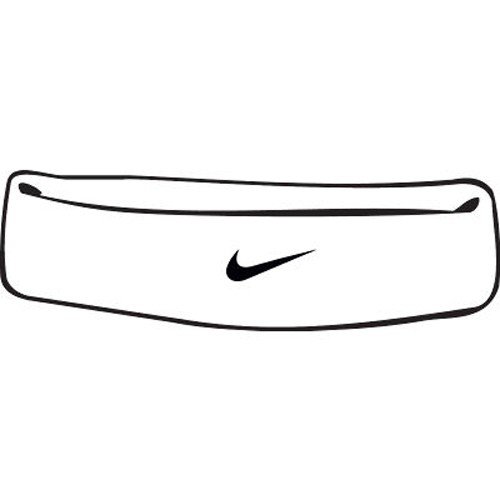 Nike Swoosh Stirnband weiß