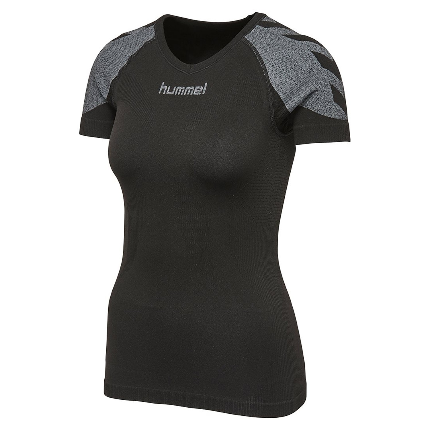 Hummel Damen-Funktionsshirt First Comfort SS Jersey schwarz/grau