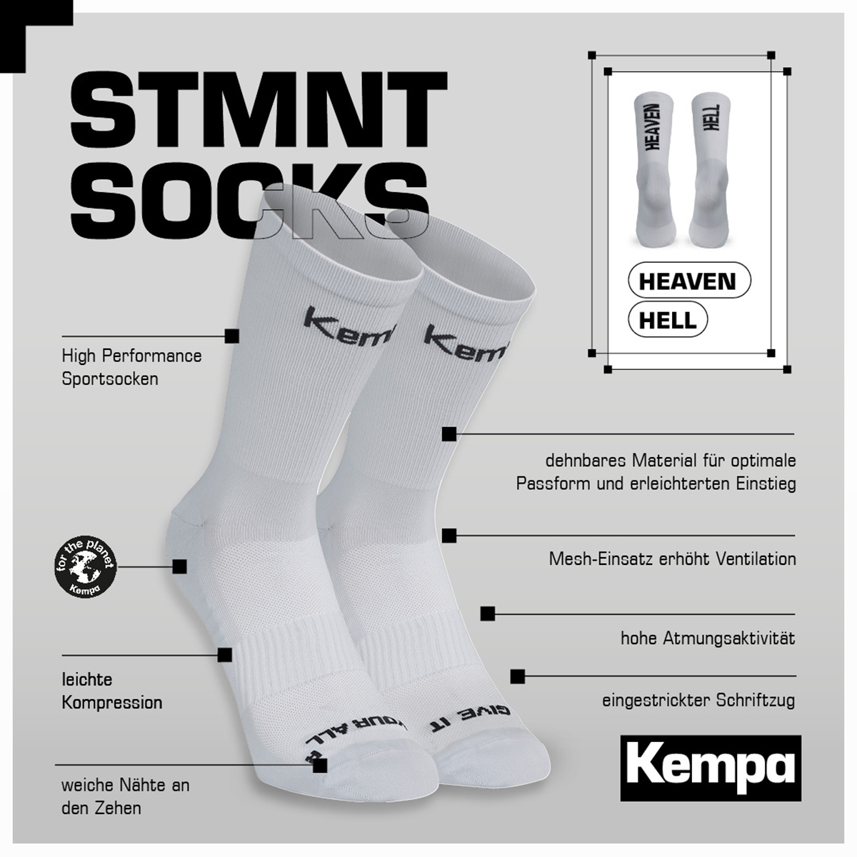 Kempa STMNT Socken "HEAVEN HELL"