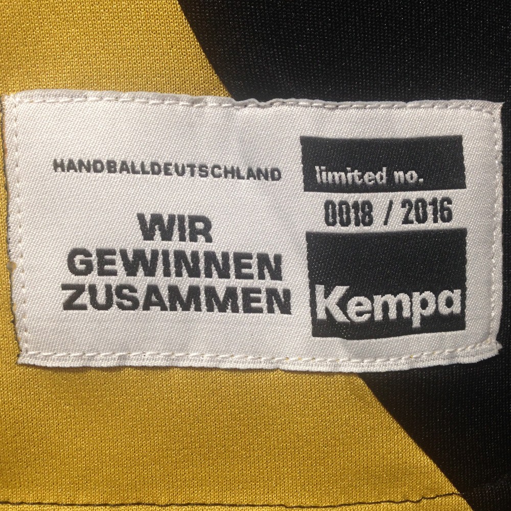 Kempa DHB Trikot Elite Version schwarz/gold