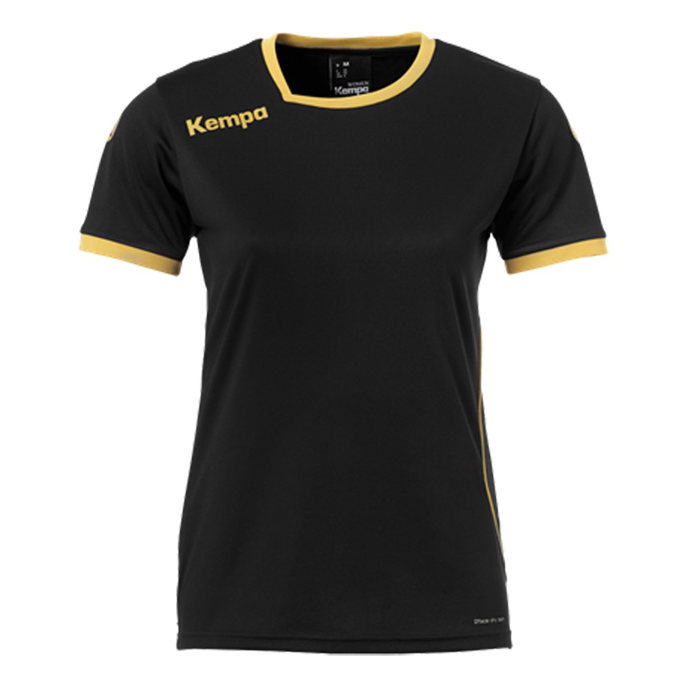 Kempa Curve Damen-Handballtrikot schwarz/gold