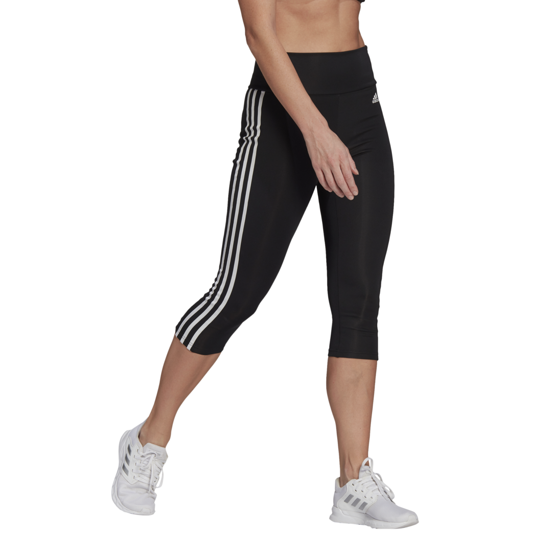 Adidas High-Rise 3-Streifen ¾ Hose Damen