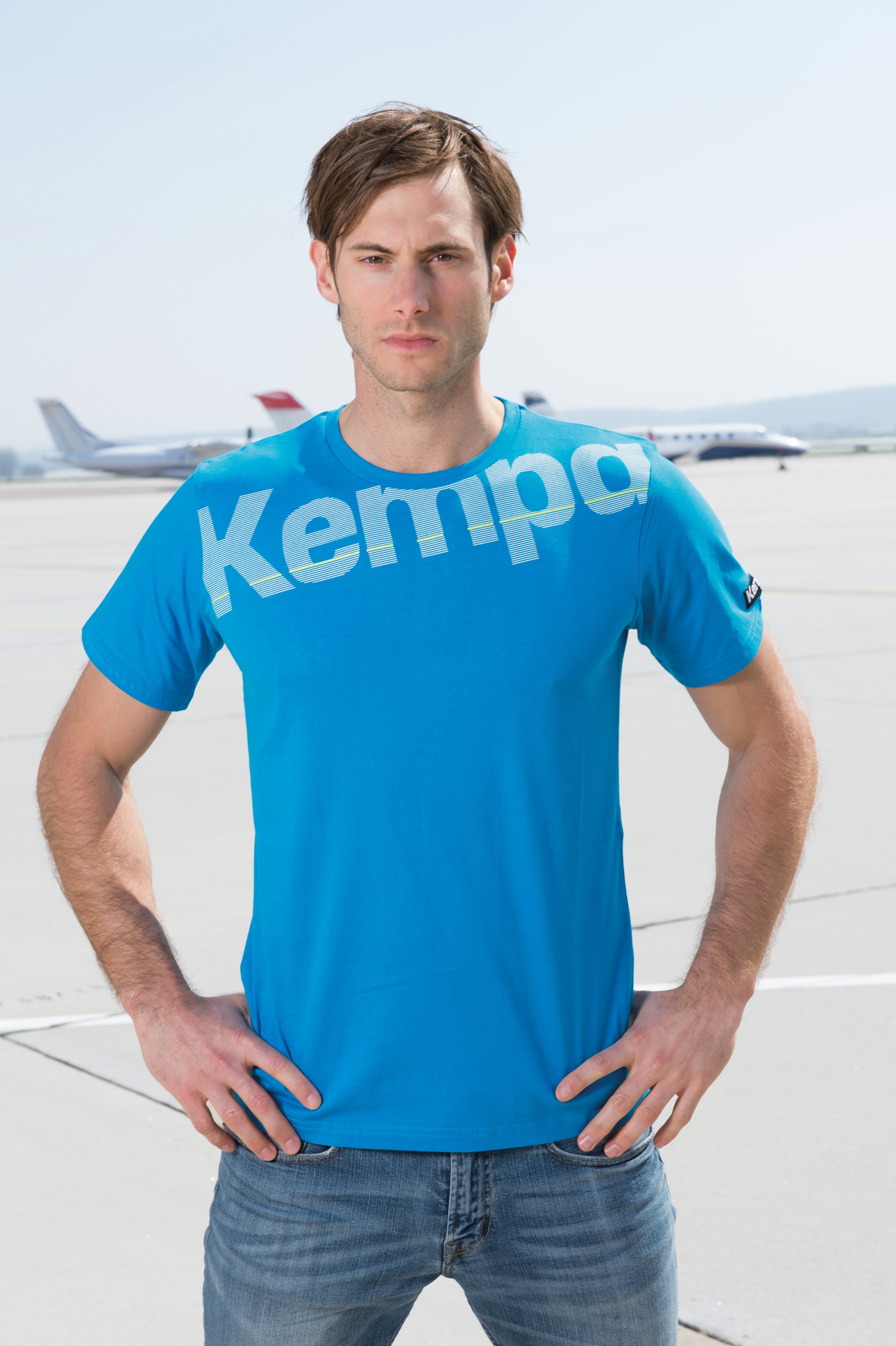 Kempa Core Baumwoll Shirt kempablau